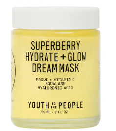 Youth To The People Superberry Hydrate + Glow Dream Night Cream + Mask with Vitamin C(59ml)