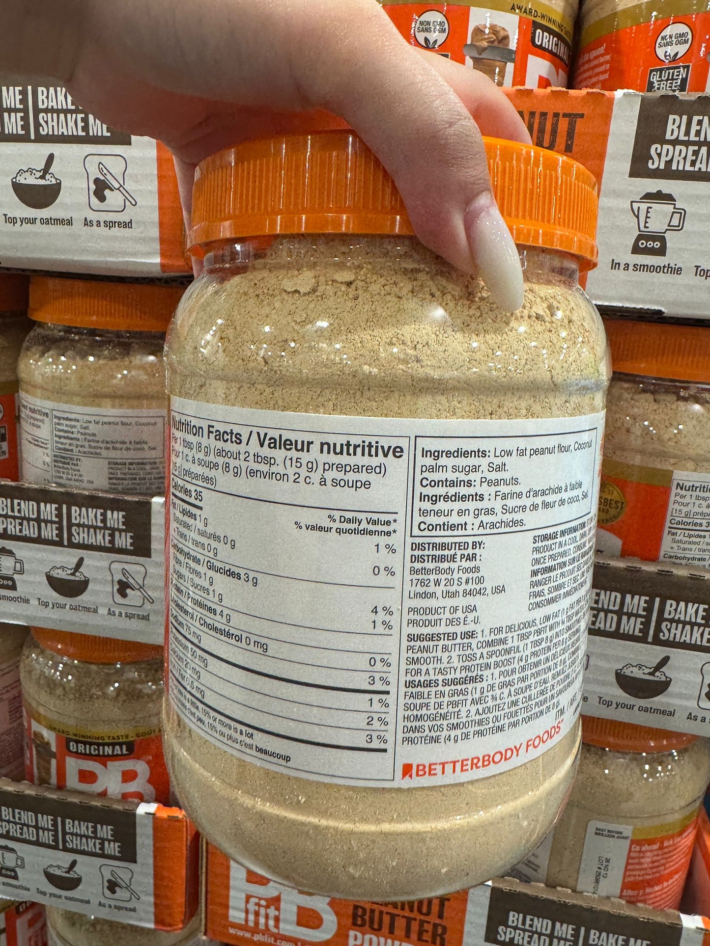 Betterbody Foods Peanut Butter Fit Powder 850g