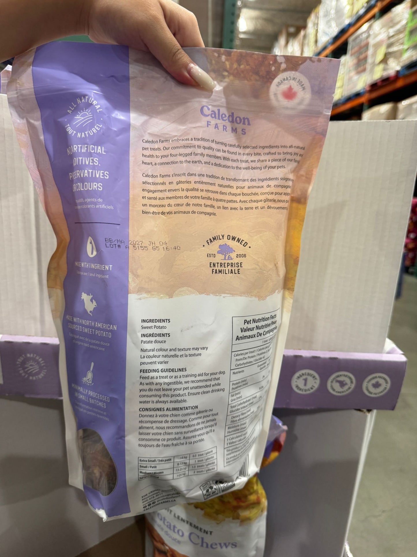 Caledon Farms Sweet Potato Chews 1.02kg