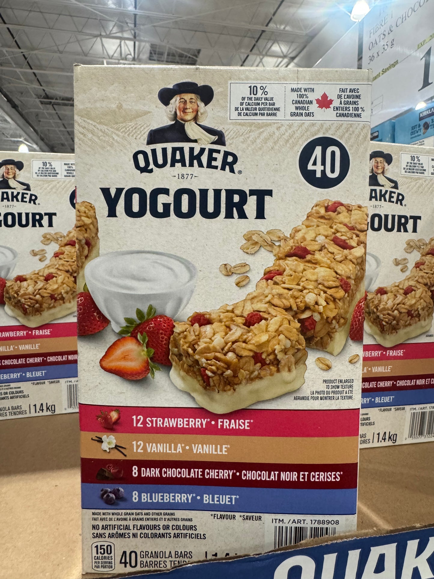 Quaker - Yogurt Granola Bars - Variety Pack (40x31g)