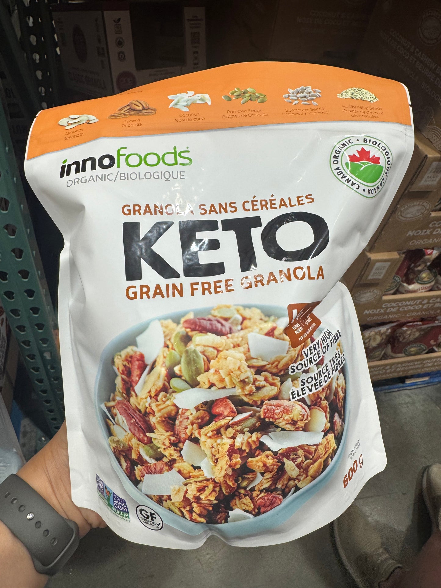 InnoFoods Organic Keto Grain Free Granola, 600 g