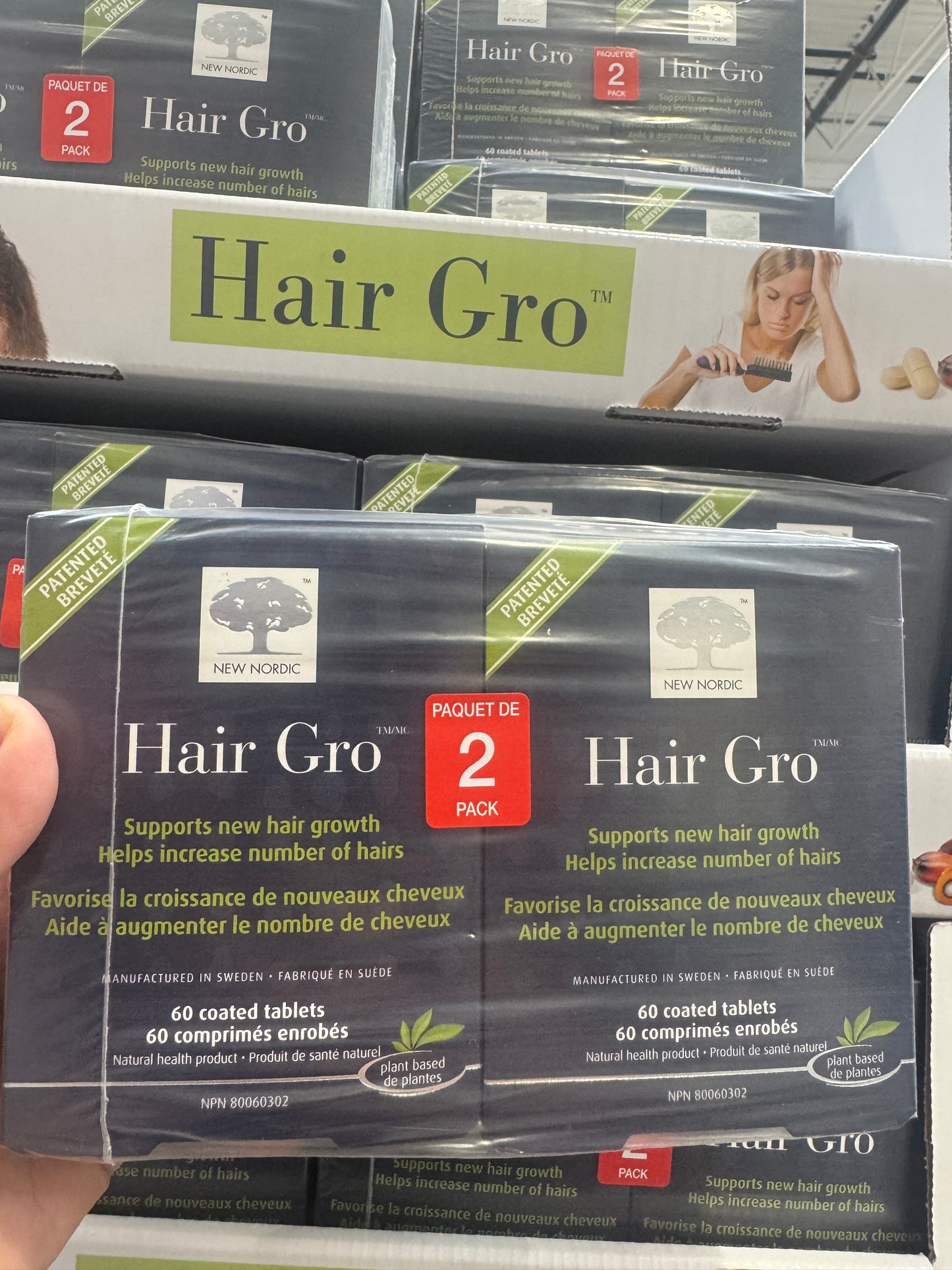 New Nordic Hair Gro, 2 x 60 Tablets