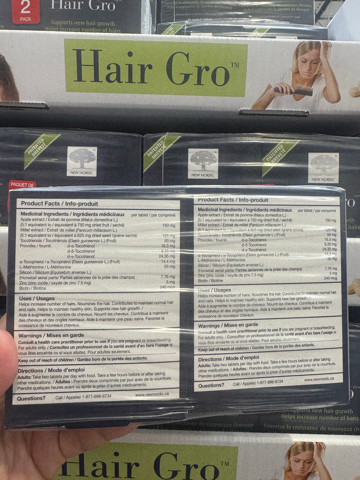 New Nordic Hair Gro, 2 x 60 Tablets