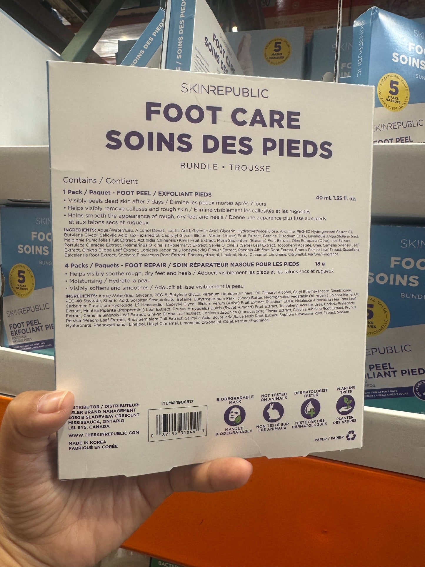 Skin Republic Foot Care Bunble 1 + 4 masks