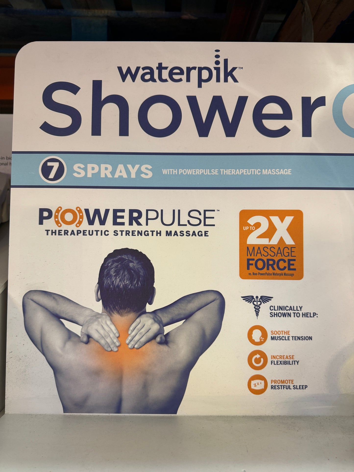 Waterpik ShowerClean PRO Shower Head with Power Jet Technology