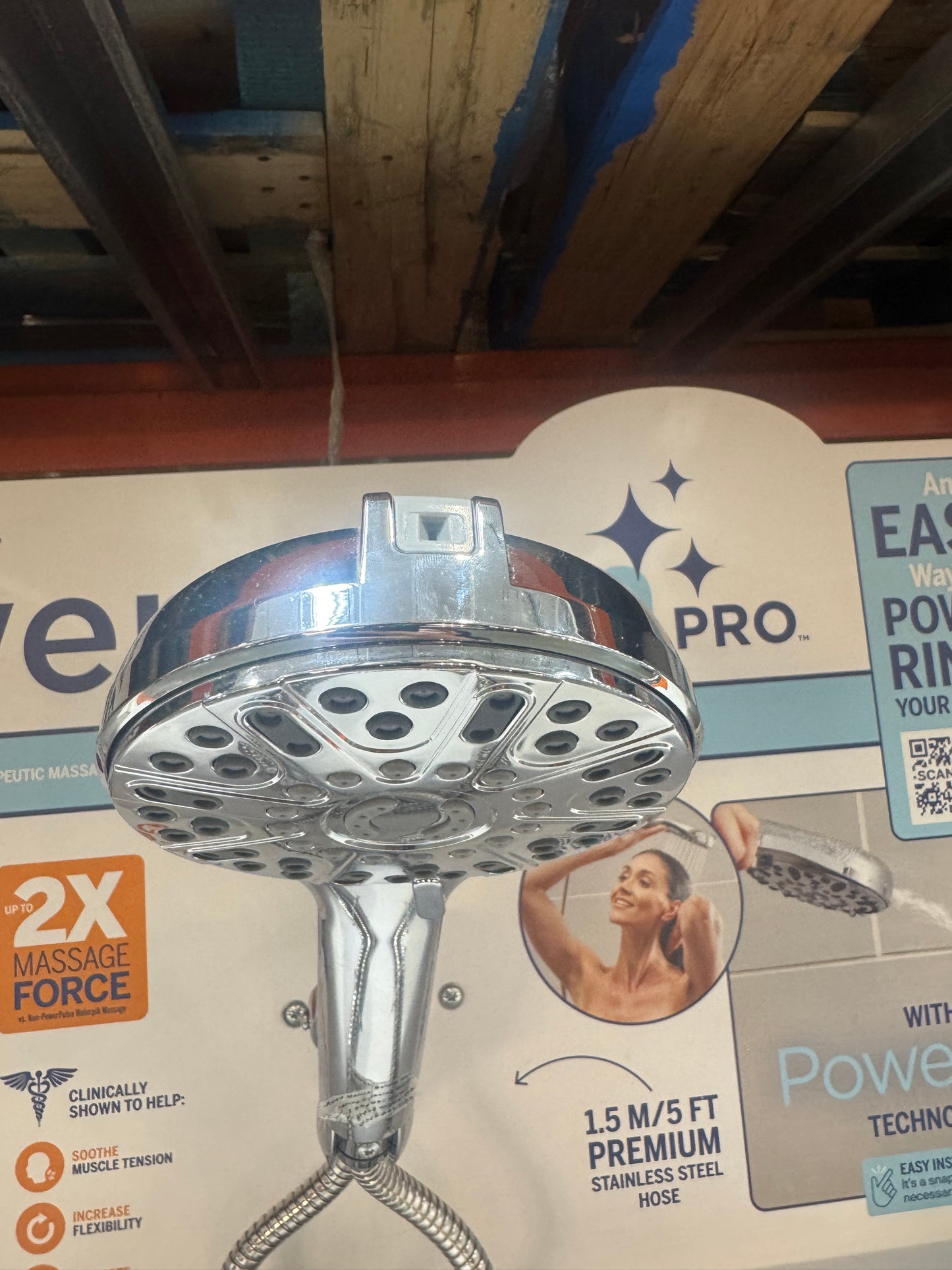 Waterpik ShowerClean PRO Shower Head with Power Jet Technology