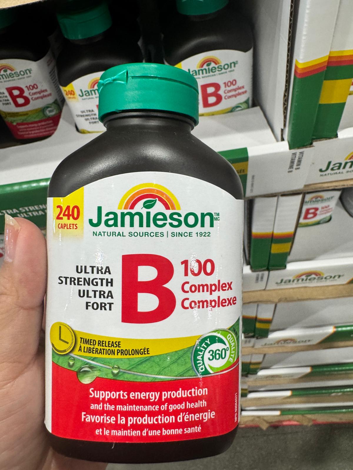 Jamieson Ultra Strength B100 Complex Caplets, 240-count