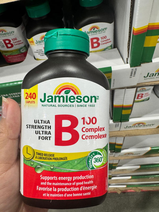 Jamieson Ultra Strength B100 Complex Caplets, 240-count