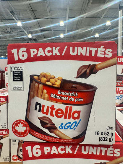 Nutella & Go Breadsticks, 16 × 52 g
