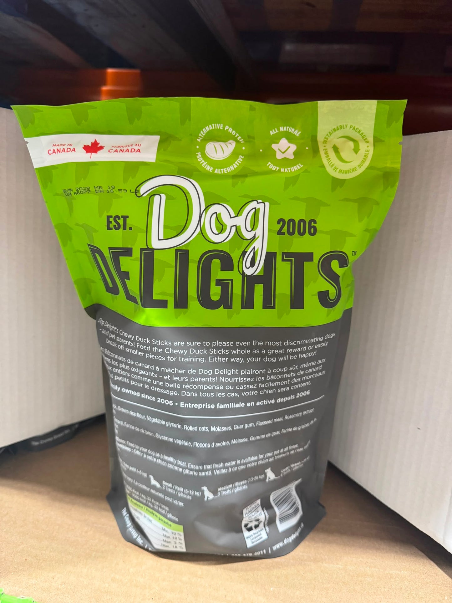 Dog Delights Chewy Duck Sticks Dog Treats, 1.25 kg