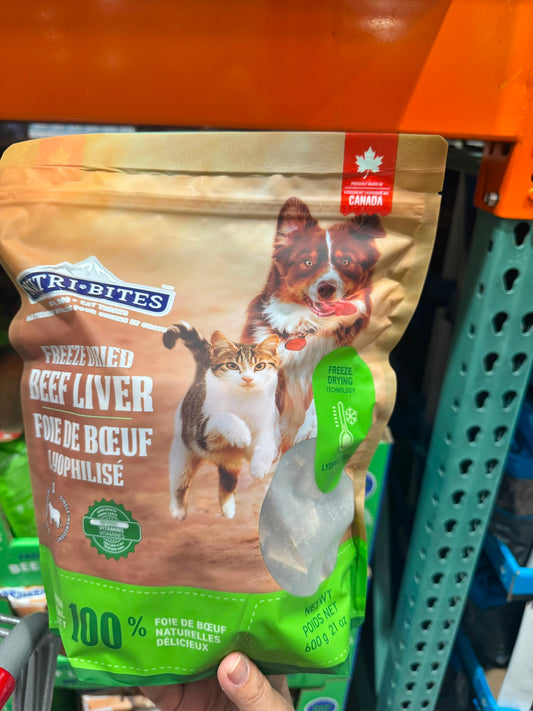 Nutribites Freeze Dried Beef Liver 600 g (21.1 oz.)