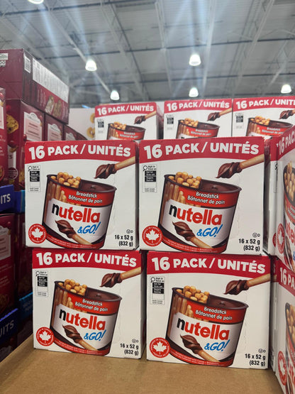 Nutella & Go Breadsticks, 16 × 52 g