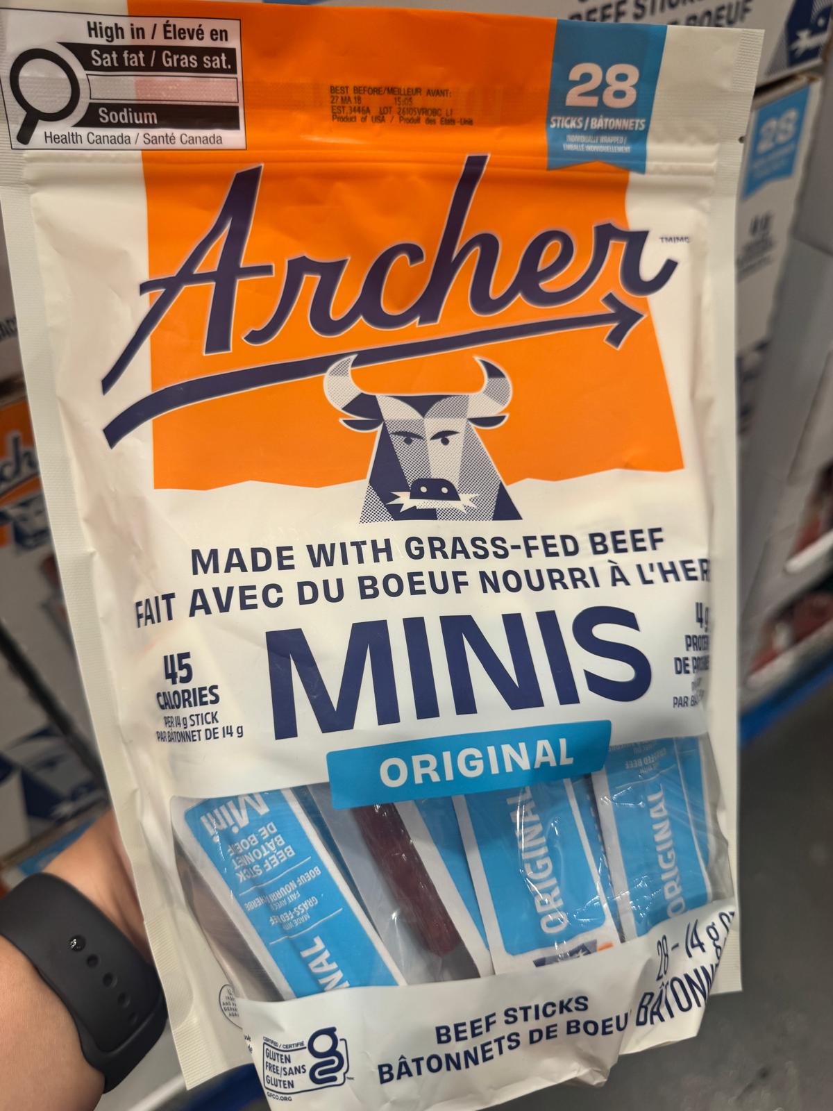 Archer - Grass Fed Beef Sticks, 28 × 14 g