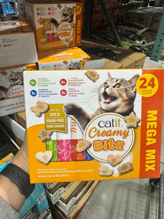 Catit Creamy Bitz Mega Mix, 24 x 12 g