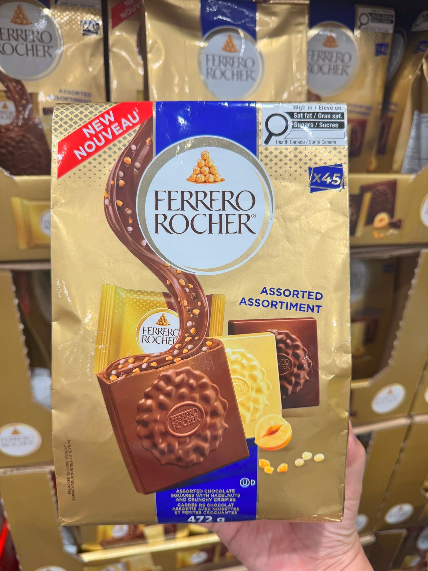 Ferrero Rocher Squares 472g ( Assorted Hazelnut )