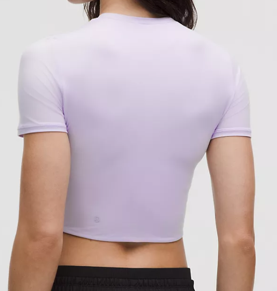Wundermost Ultra-Soft Nulu Crewneck Cropped T-Shirt