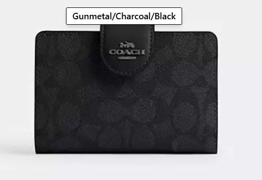 Medium Corner Zip Wallet In Signature Canvas