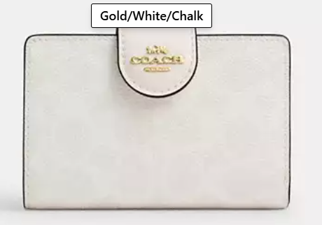 Medium Corner Zip Wallet In Signature Canvas