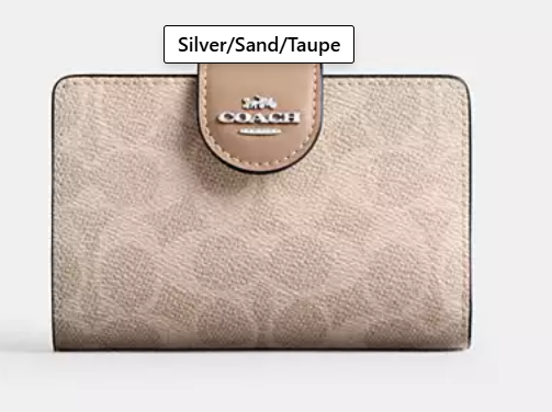 Medium Corner Zip Wallet In Signature Canvas