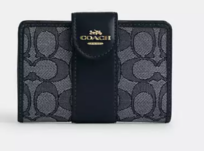 Medium Corner Zip Wallet In Signature Canvas