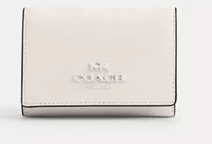 Coach Micro Wallet In Signature Canvas