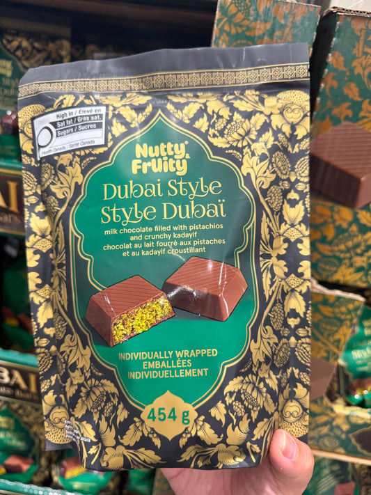 Nutty & Fruity Dubai Style Chocolate Bars, 454 g