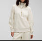 Scuba Oversized Funnel-Neck Half Zip Long