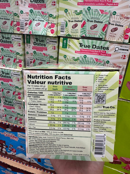 True Dates Flavoured Dates Sour 6 × 70 g
