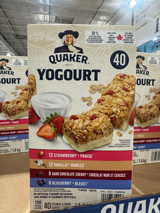 Quaker - Yogurt Granola Bars - Variety Pack (40x31g)