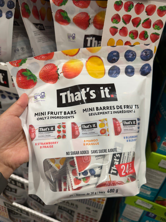 That’s it. Mini Fruit Bars Variety Pack, 24 × 20 g