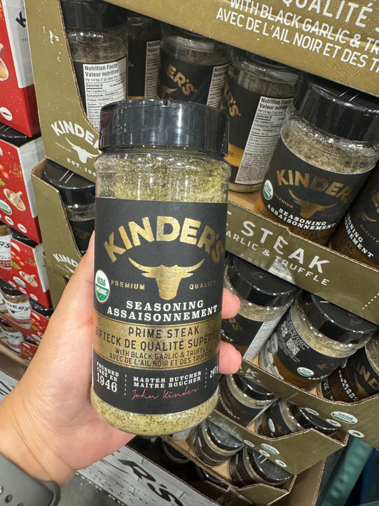 Kinder's Organic Prime Steak Seasoning with Black Garlic & Truffle 297 g