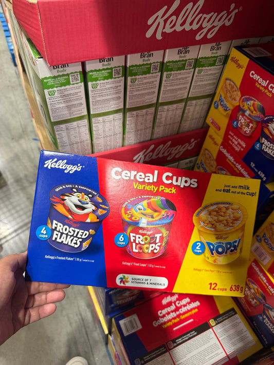 Kellogg’s Cereal in a Cup Variety Pack, 12-pack