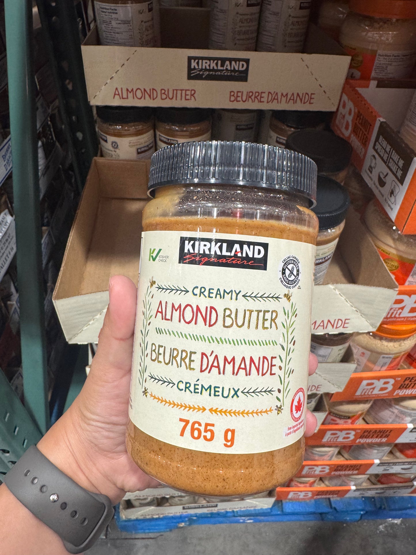 Kirkland Signature Creamy Almond Butter, 765 g