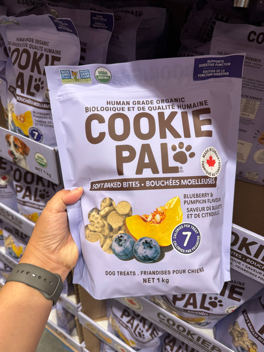 Cookie Pal Blueberry and Pumpkin Flavour Soft Baked Bites Dog Treats, 1 Kg