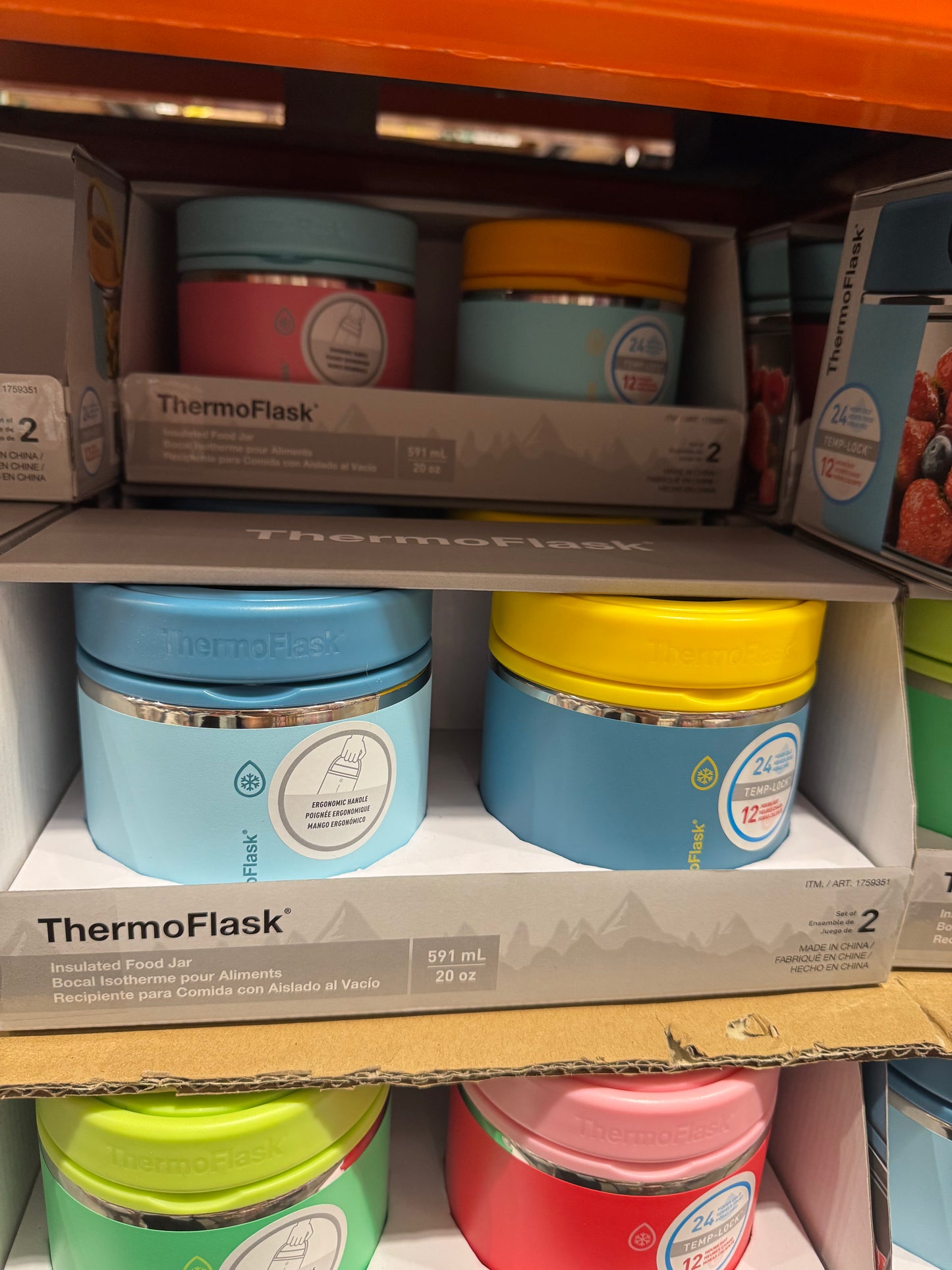 Thermoflask 590 ml (20 oz) Insulated Food Jar, 2-pack