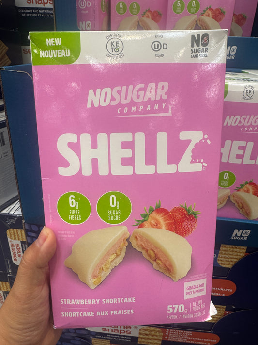 No sugar strawberry shortcake shellz