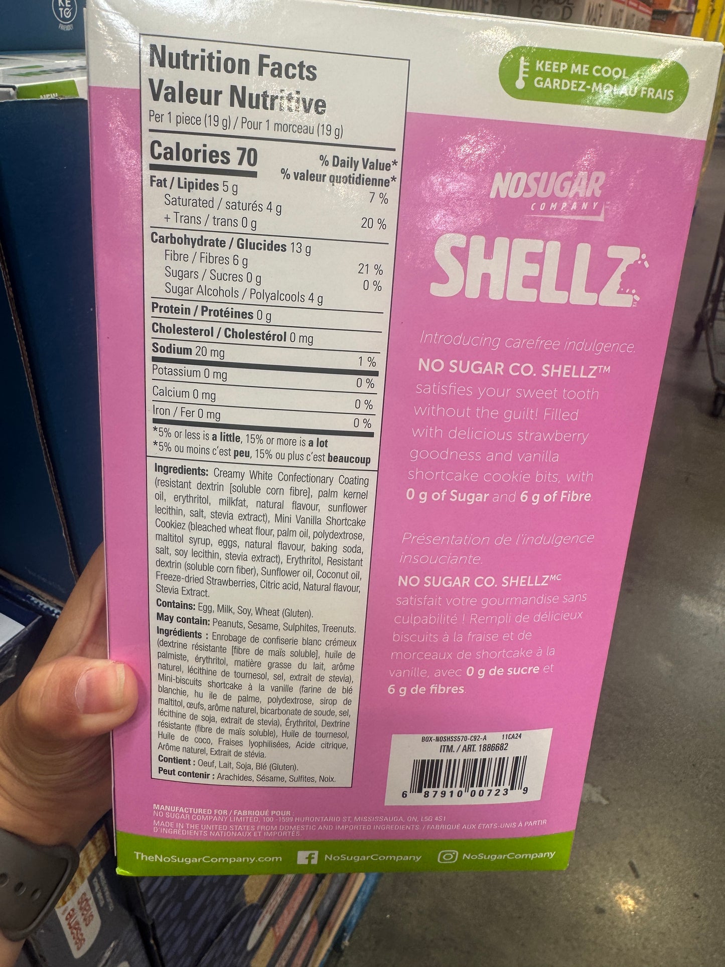 No sugar strawberry shortcake shellz