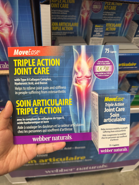 Webber naturals Triple Action Joint Care - 75 caplets