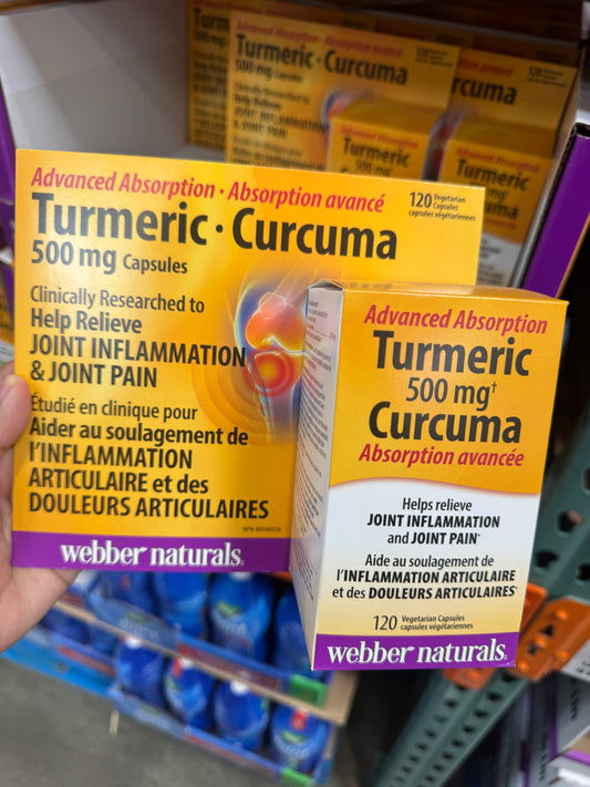 Webber naturals Turmeric Advanced, 120 Capsules