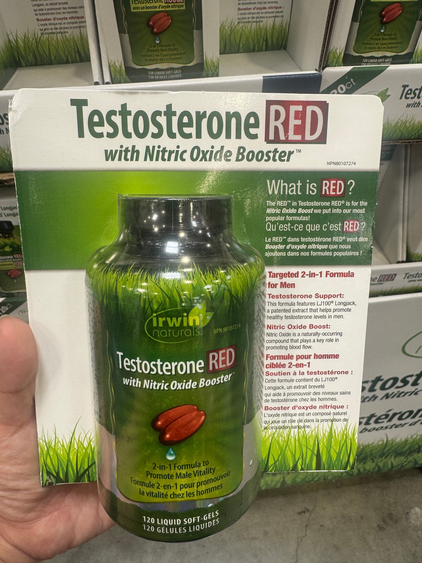 Irwin Naturals Testosterone UP Red With Nitric Oxide Booster Soft Gels
