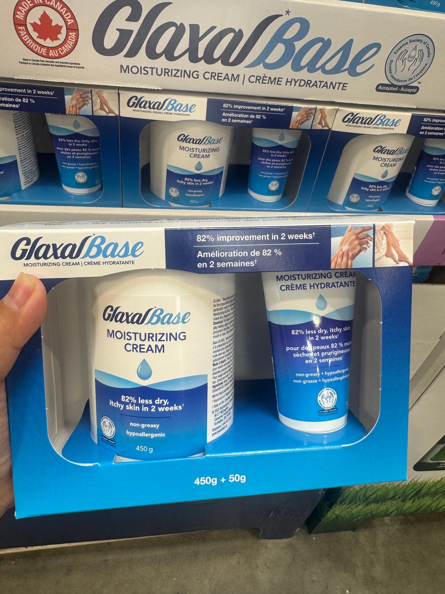 Glaxal Base Moisturizing Cream Value Pack 450g & 50g travel size