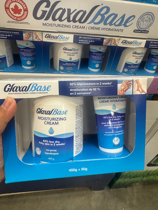Glaxal Base Moisturizing Cream Value Pack 450g & 50g travel size