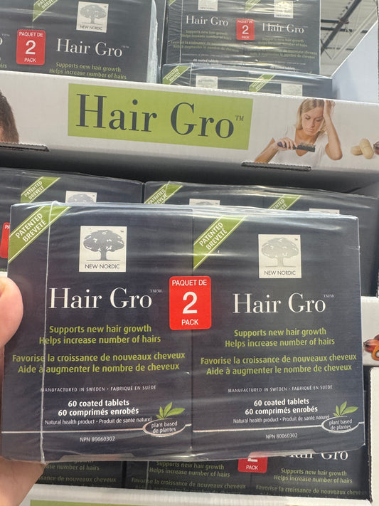 New Nordic Hair Gro, 2 x 60 Tablets