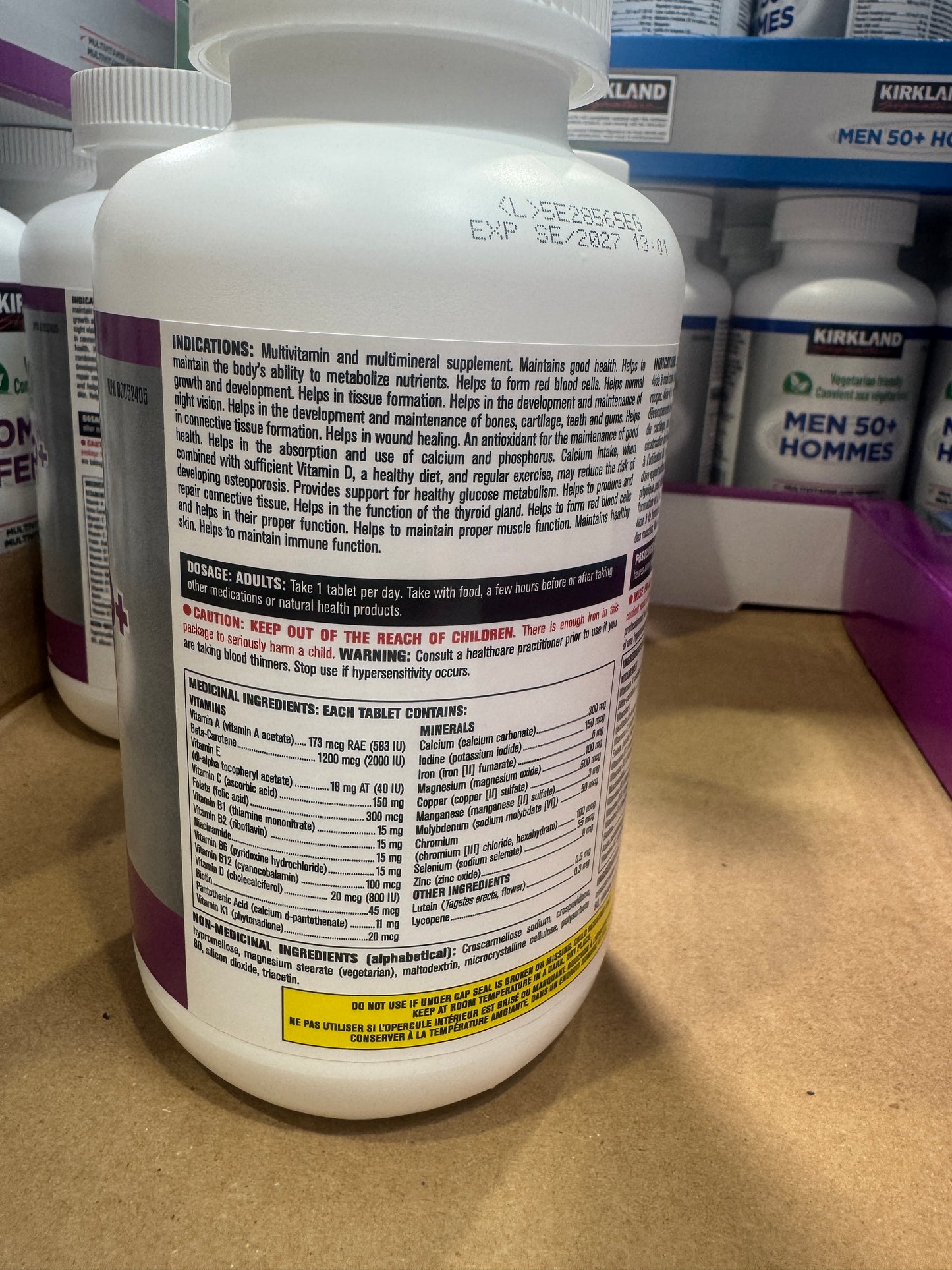 Kirkland Signature Women 50+ Multivitamin, 365 Tablets