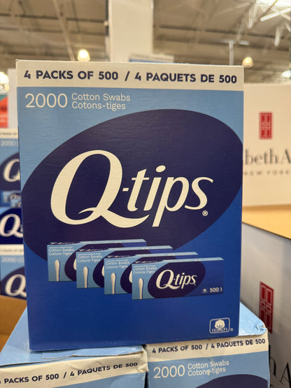 Q-tips Cotton Swabs, 4-pack of 500