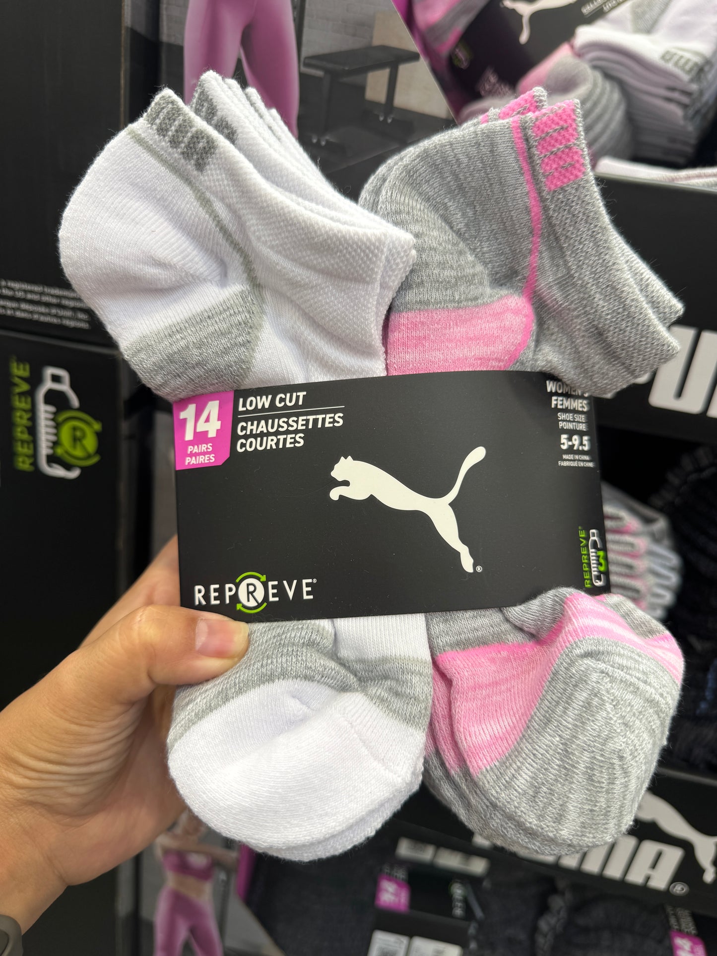 Puma Women’s Repreve Athletic Sock, 14-pair