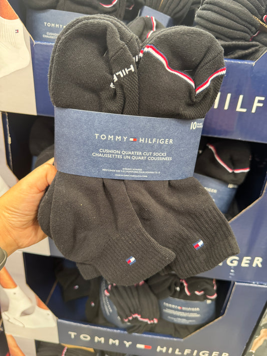 Tommy Hilfiger Men’s Quarter Sock, 10-pack