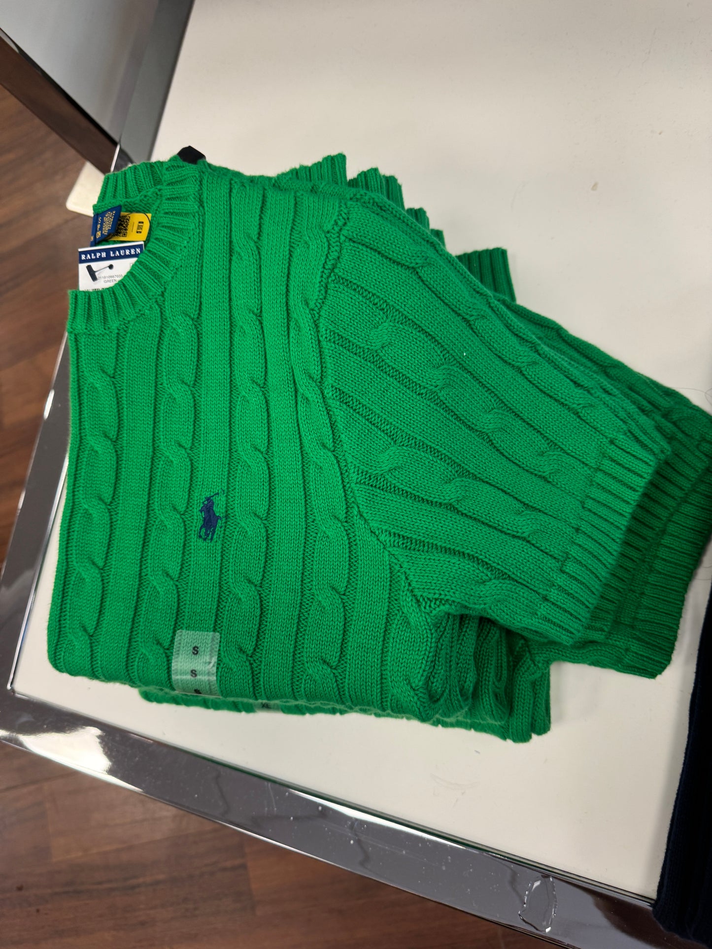 Ralph lauren cable-knit short-sleeve top