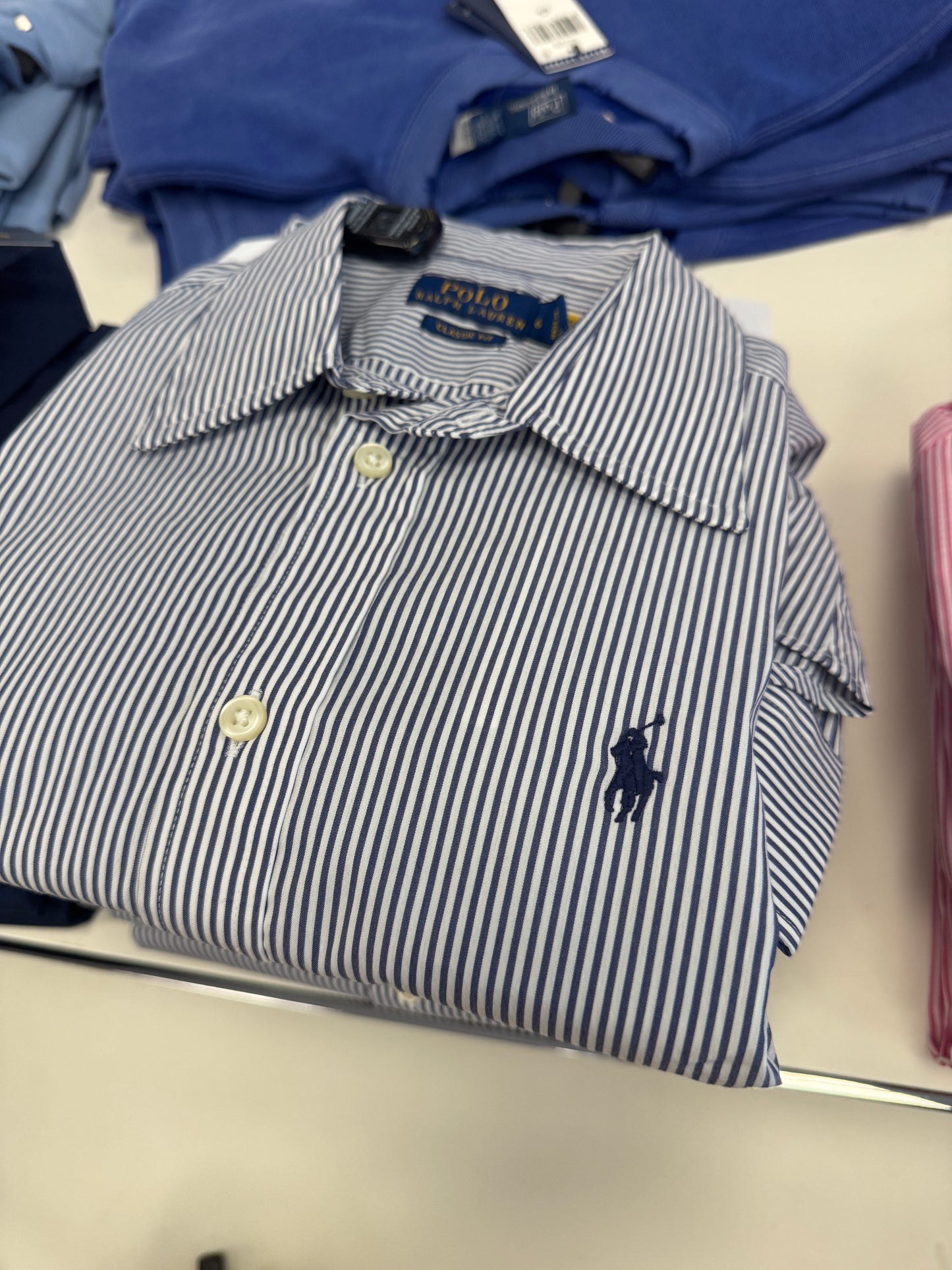 Ralph lauren Classic Fit Striped Broadcloth Shirt