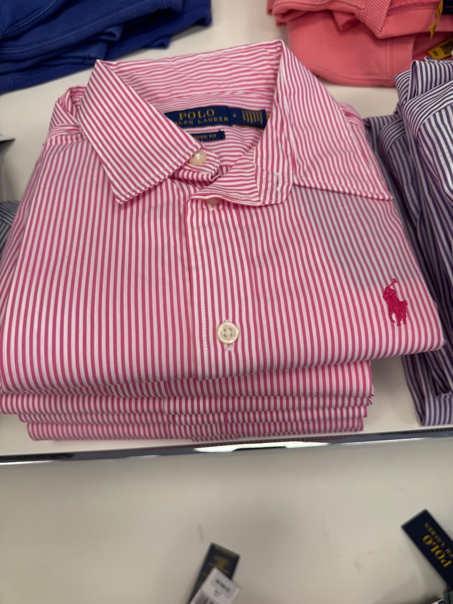 Ralph lauren Classic Fit Striped Broadcloth Shirt